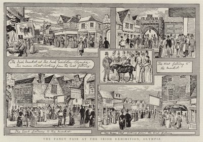 The Fancy Fair at the Irish Exhibition, Olympia by Alfred Chantrey Corbould